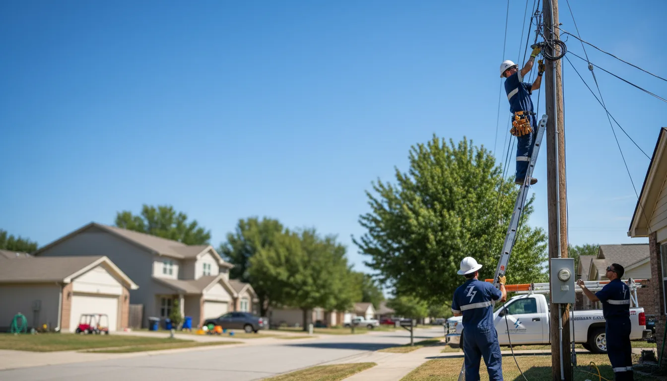 Residential electrician providing installation services in Coleharbor, ND